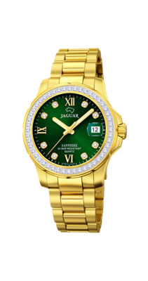 J895/2  Executive Diver Ladies horloge Dames duikhorloge met datum en kristallen