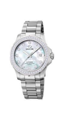 Jaguar J892/1 Executive Diver Ladies horloge Dames duikhorloge met datum en kristallen