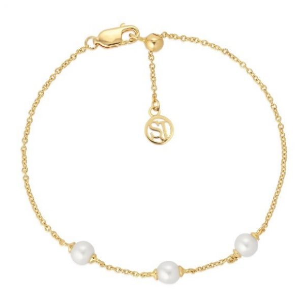 BRACELET PADUA TRE - 18K GOLD PLATED, WITH FRESHWATER PEARLS